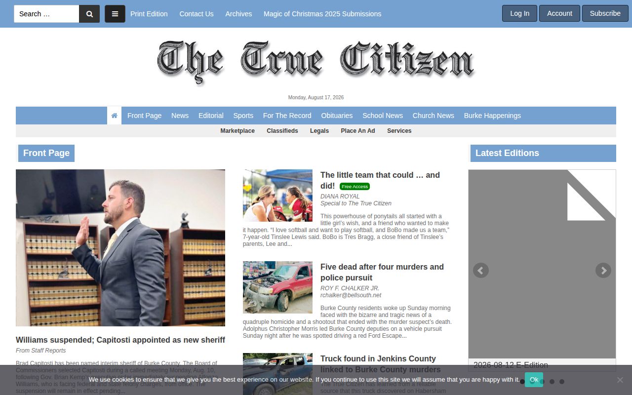 The True Citizen Burke County local news source